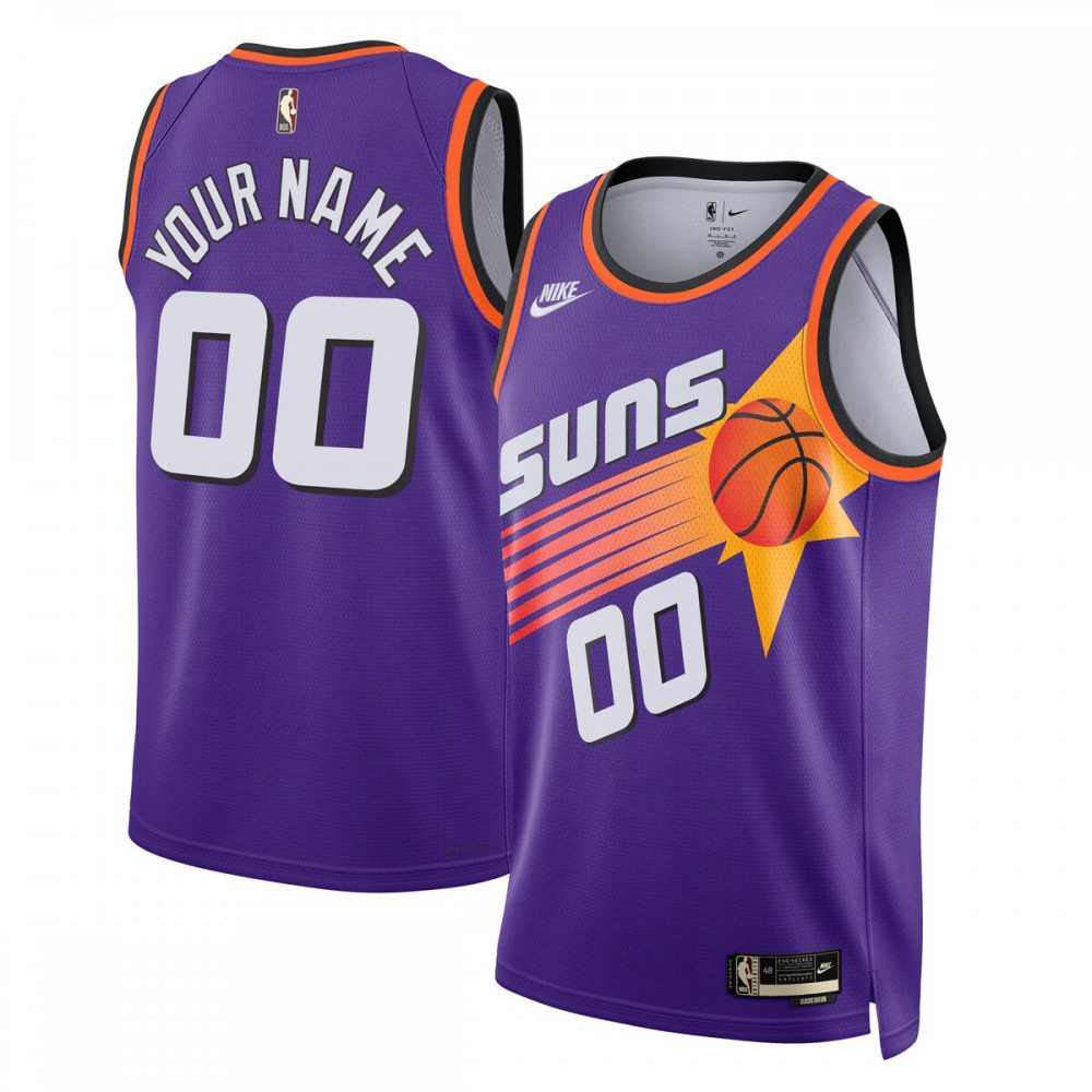 Phoenix Suns Unisex 2022/23 Custom Swingman Jersey - Classic Edition - Purple-Pro Kit Vault | Brand New 26/27 Sports Jerseys